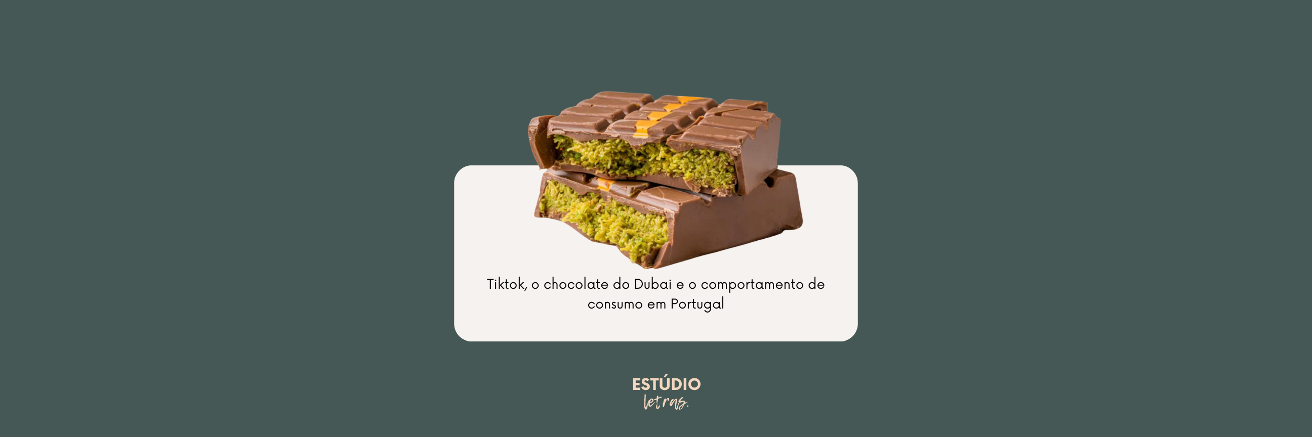 chocolate do Dubai e comportamento do consumidor em Portugal